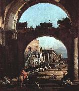 Bernardo Bellotto Capriccio Romano, Capitol oil on canvas